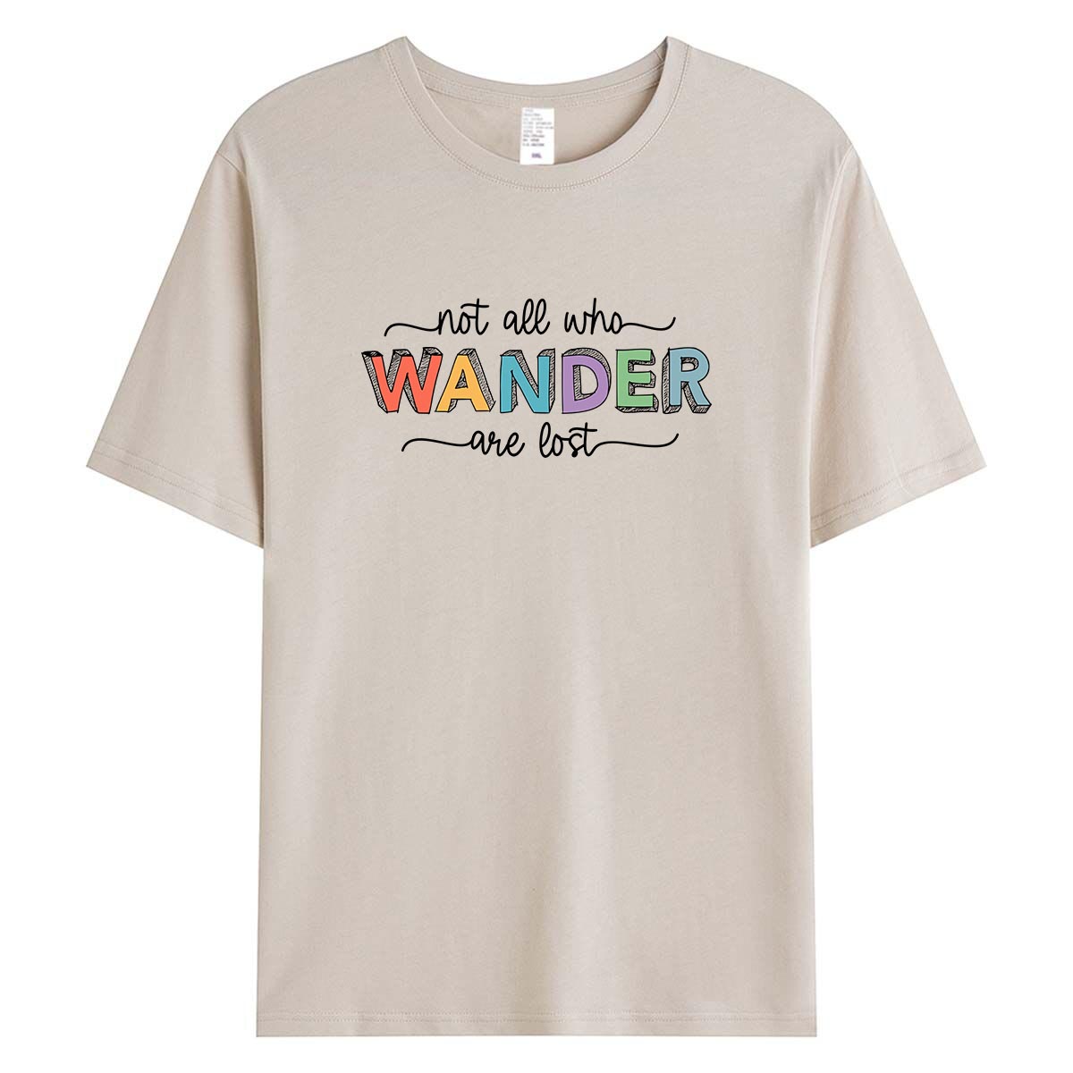 Outdoor Adventure Vacations - 캐주얼 WANDER 프린트 티셔츠 여성 루즈핏