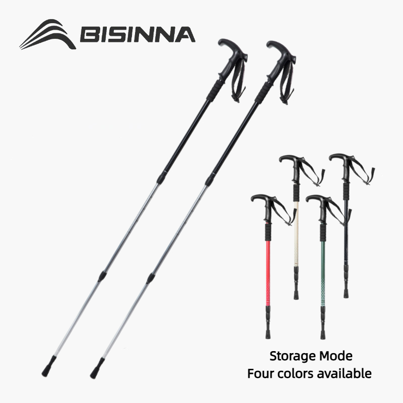 Trekking Pole Carbon - BISINNA 2개입 T자 손잡이 등산 스틱,
