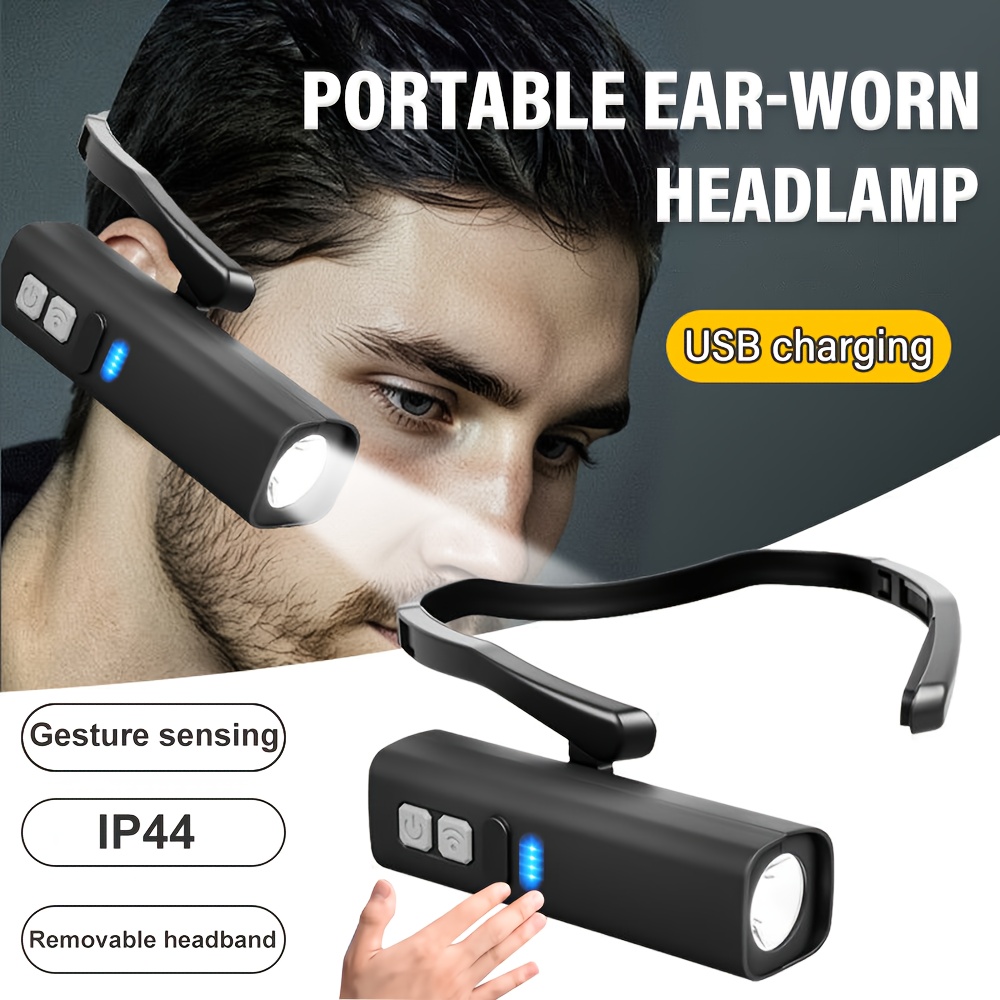 Headlamp Waterproof Rechargeable - 2025 이어 클립 헤드램프 – 밝은