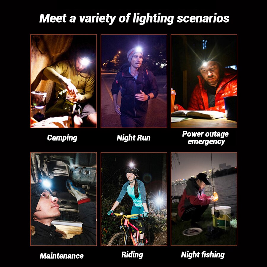 충전식 핸즈프리 LED 헤드램프, 방수 키체인 자석 헤 - Headlamp Waterproof Rechargeable 리뷰 및 가격