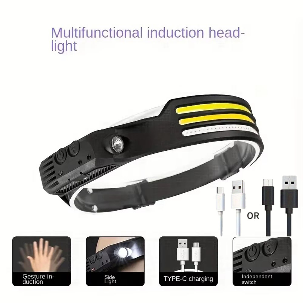 슈퍼 밝은 모션 센서 LED 헤드램프 충전식 헤드라이트 - Headlamp Waterproof Rechargeable 리뷰 및 가격