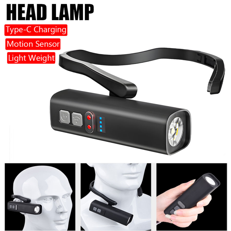 슈퍼 밝은 귀 클립 헤드램프 USB 충전식 센서 헤드램 - Headlamp Waterproof Rechargeable 리뷰 및 가격