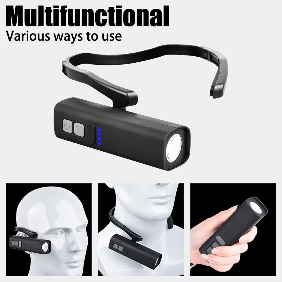 슈퍼 밝은 귀 클립 헤드램프 USB 충전식 센서 헤드램 - Headlamp Waterproof Rechargeable 리뷰 및 가격