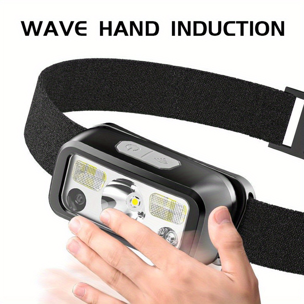 강력한 COB LED 센서 헤드램프 USB 충전식 헤드 - Headlamp Waterproof Rechargeable 리뷰 및 가격