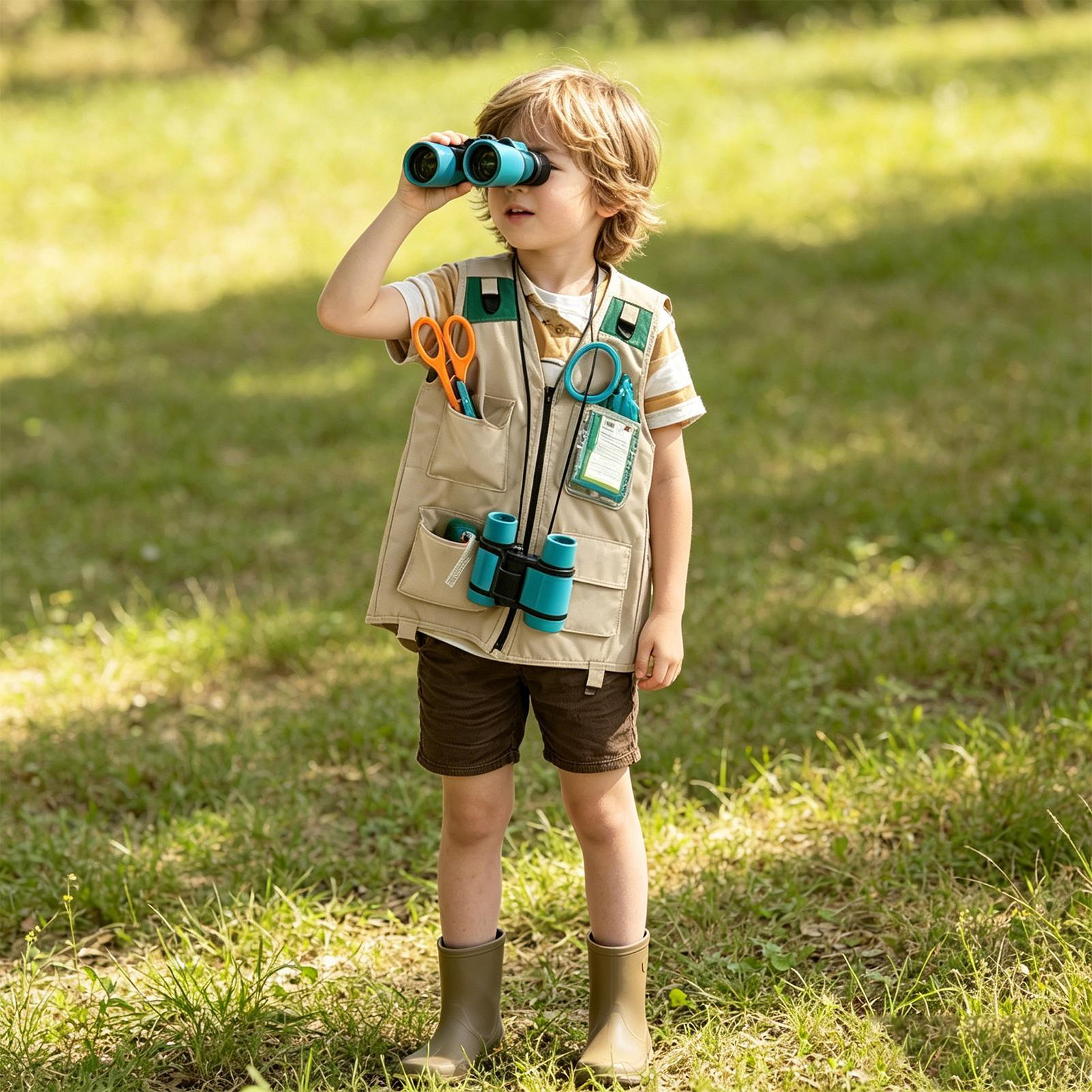 어린이 탐험가 조끼 사파리 의상, 고생물학자 역할놀이  - Outdoor Adventure Boys 리뷰 및 가격