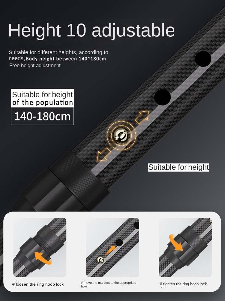 초경량 탄소섬유 텔레스코픽 지팡이, 하이킹 폴, 워킹  - Trekking Pole Carbon 리뷰 및 가격