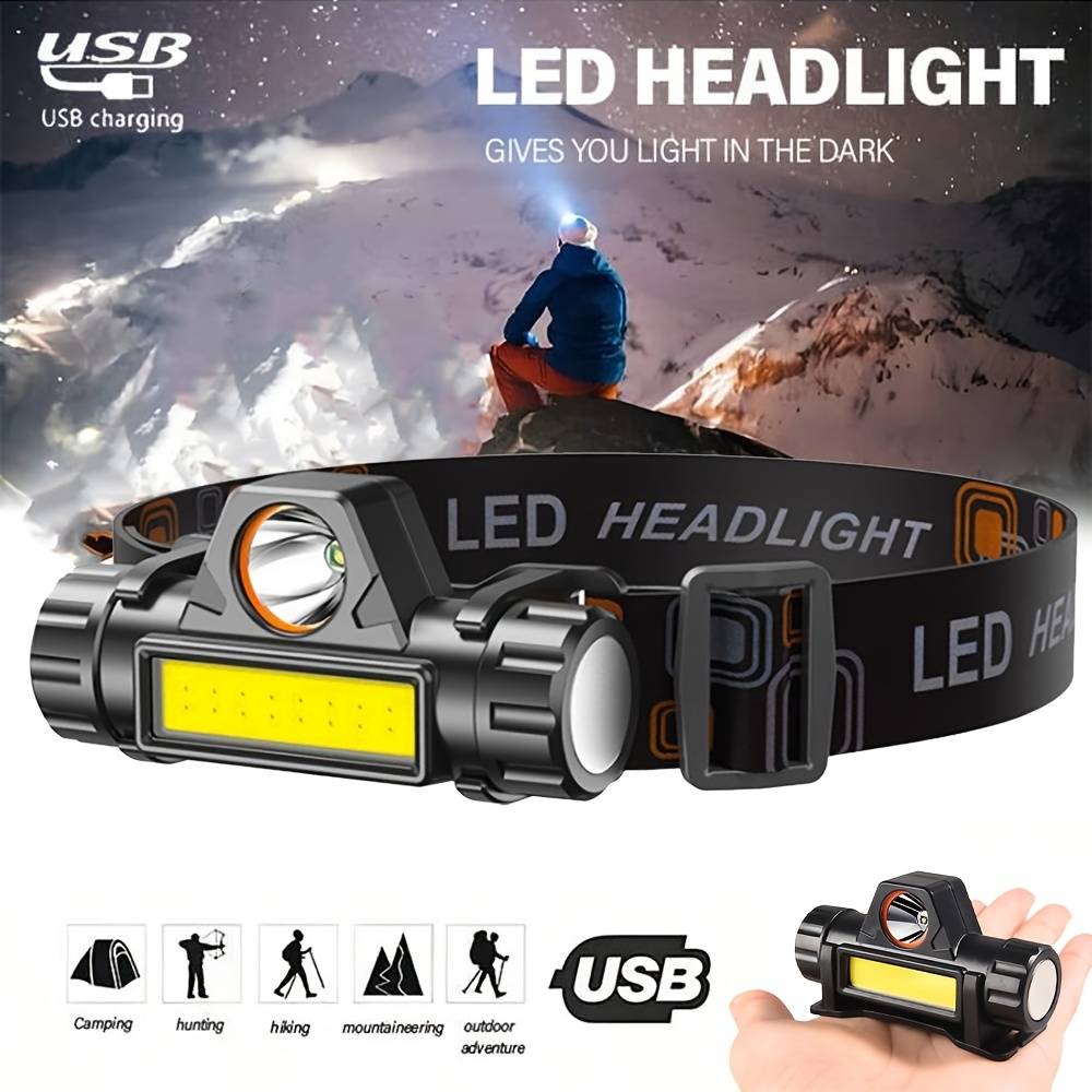 슈퍼 브라이트 헤드라이트 USB 충전식 방수 손전등(X - Headlamp Waterproof Rechargeable 리뷰 및 가격